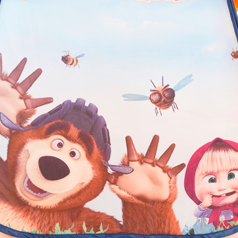 Children's play tent with Masha and the Bear print + bag ITTL