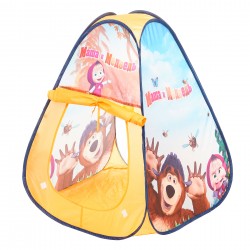 Children's play tent with Masha and the Bear print + bag ITTL 38552 