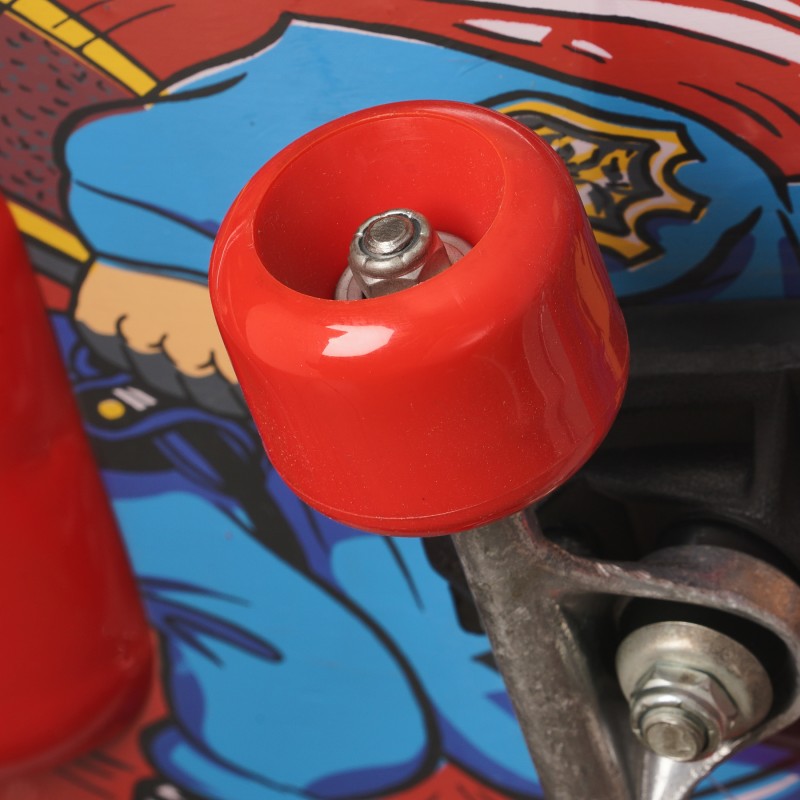 Skateboard C-480, roșu cu accente verzi Amaya