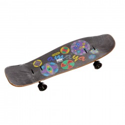 Skateboard vintage cu imprimeu graffiti Amaya 38716 