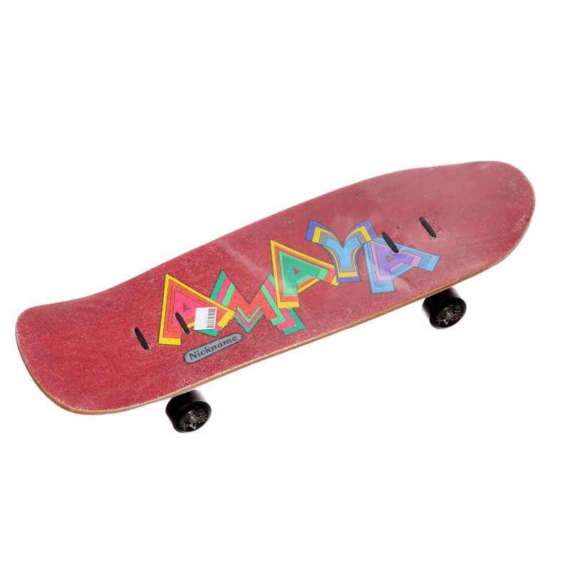 Skateboard vintage cu imprimeu graffiti Amaya