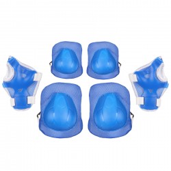 Set of knee pads and elbow pads, blue  38779 3