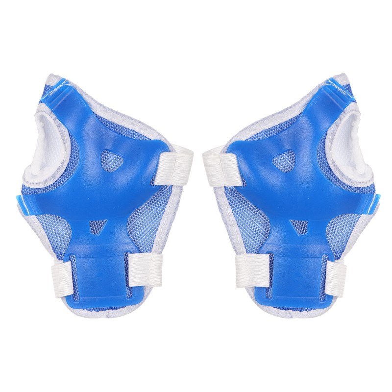 Set of knee pads and elbow pads, blue 