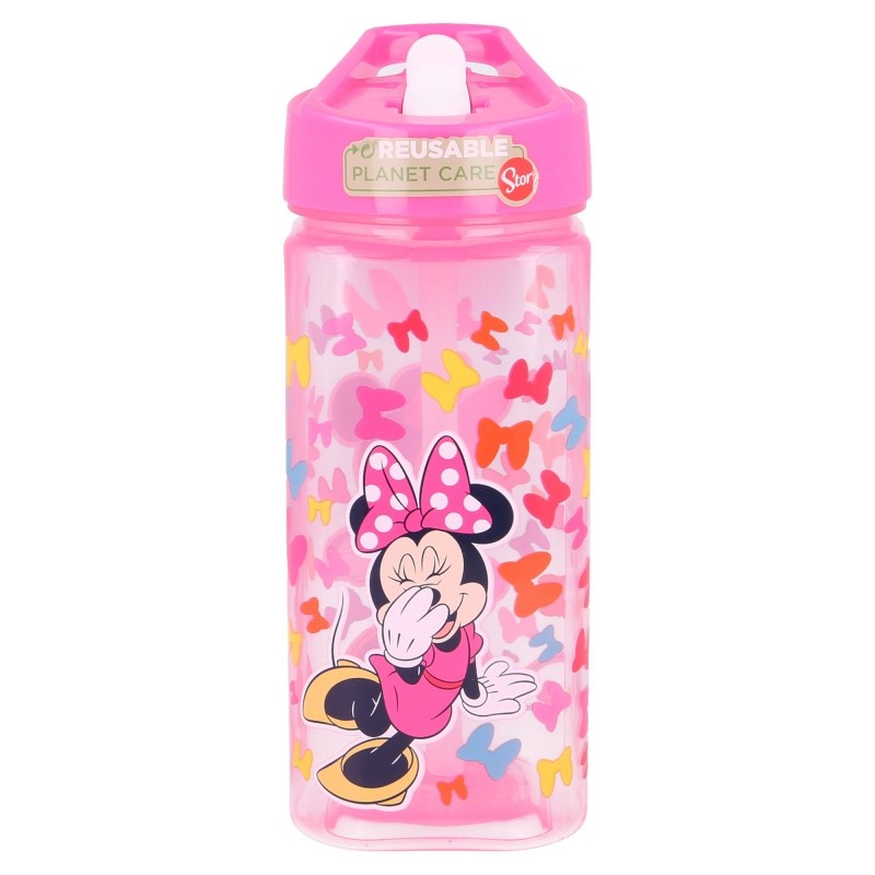 Kvadratna dečja flašica Minnie Mouse, 530 ml Minnie Mouse