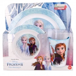 Polypropylene dining set of 3 pieces, with picture, Frozen Kingdom Frozen 39063 2