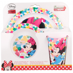 Polypropylene dining set of 3 pcs., with picture, Minnie Mouse Minnie Mouse 39067 2