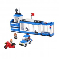 Constructor police station with 328 parts Banbao 39604 