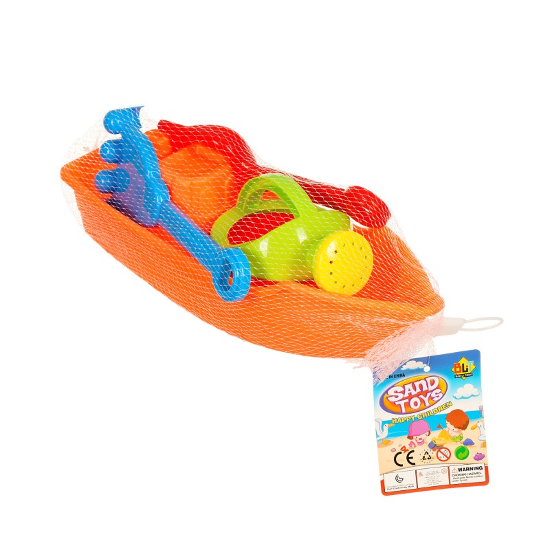 Детски плажен комплект с лодка, 4 части GT