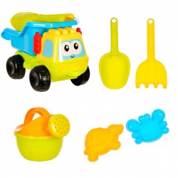 Set de joaca de plaja pentru copii cu camion si adapator, 6 piese GOT 39680 
