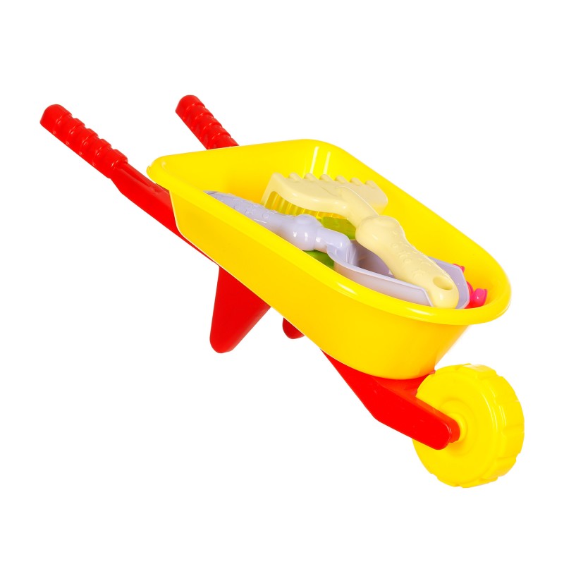 Set of 7 Sand Toys with wheelbarrow GT
