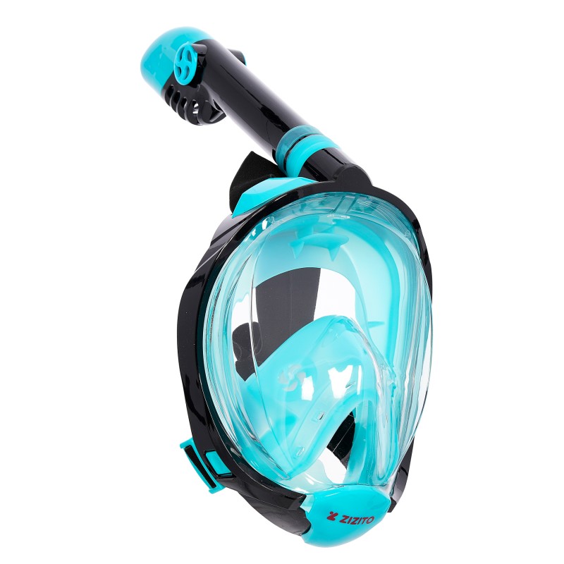 Full - face snorkel mask, size S-M - Green