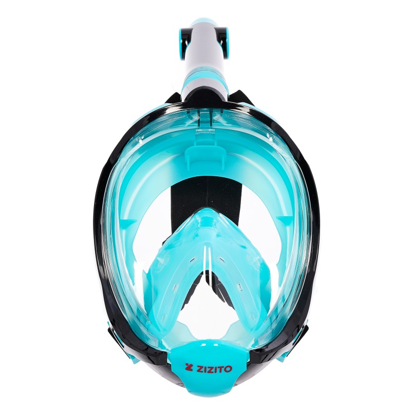 Μάσκα με αναπνευστήρα, μέγεθος S/M, γαλάζιο ZIZITO