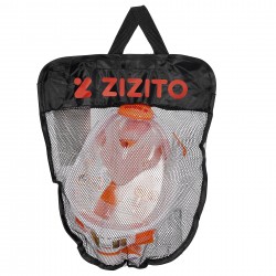 Παιδική μάσκα κολύμβησης με αναπνευστήρα, μέγεθος XS, πορτοκαλί ZIZITO 39901 10