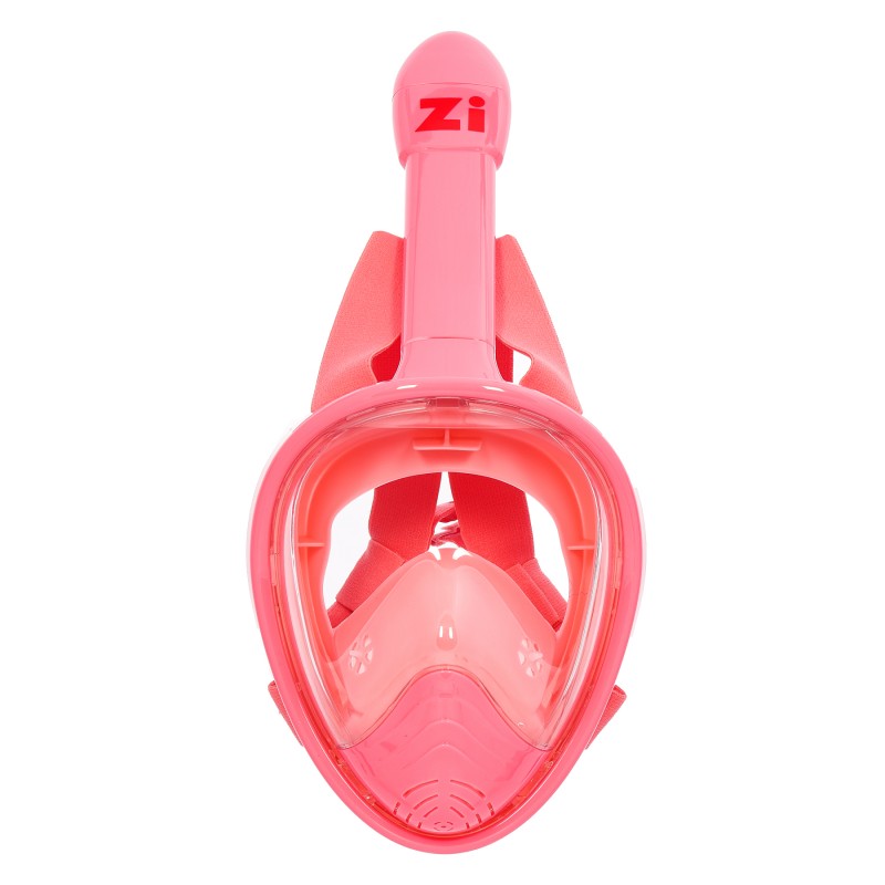 Παιδική μάσκα Full Snorkeling, Μέγεθος XS, Πορτοκαλί Zi