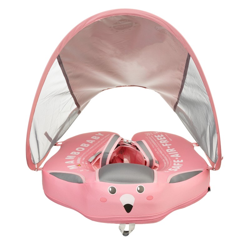 Children's chest belt with non-inflatable canopy, light pink Mambo