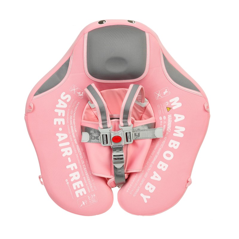Παιδική ζώνη στήθους με μη φουσκωτό κουβούκλιο, ανοιχτό ροζ Mambo