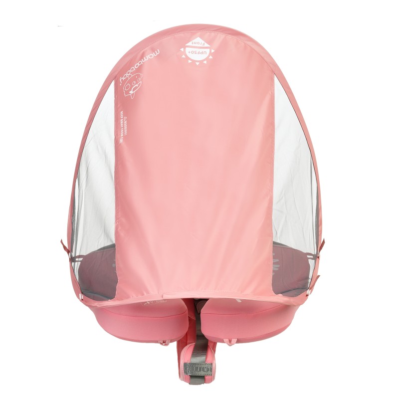 Children's chest belt with non-inflatable canopy, light pink Mambo