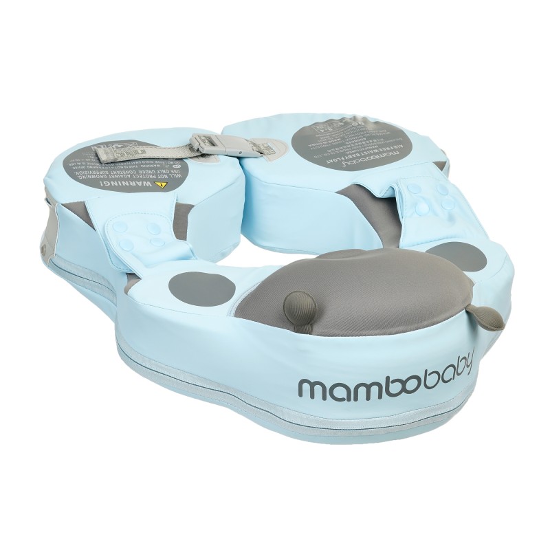 Children's waist belt with non-inflatable canopy, blue Mambo