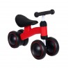 Bicicletă de echilibru pentru copii cu patru roți - Roșu