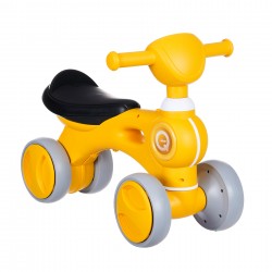 Kids balance bike with sound and light, yellow SNG 40253 