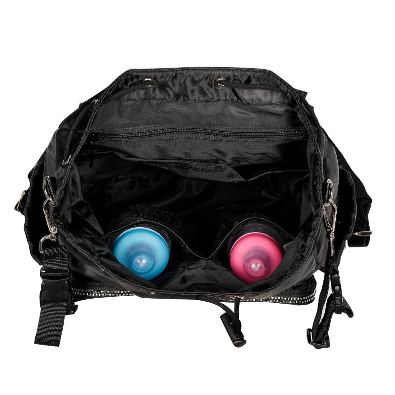 Чанта за количка и раница 2-в-1, черна, HD13С Feeme