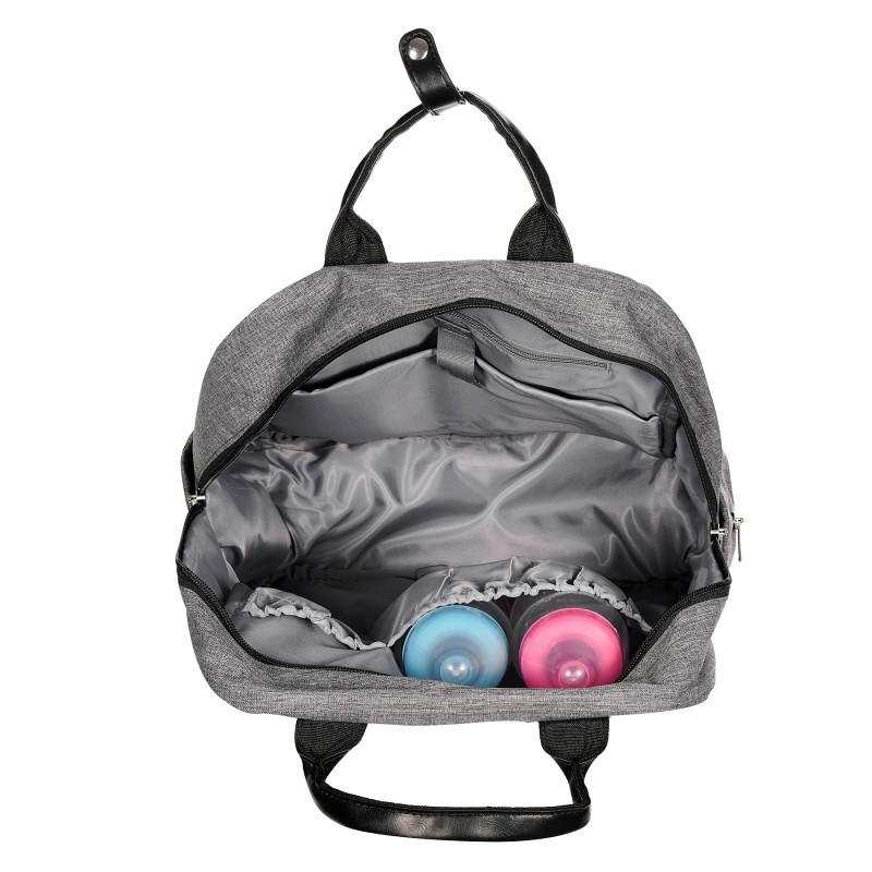 Τσάντα καροτσιού 2 σε 1 και σακίδιο πλάτης με αλλαξιέρα και 2 γάντζους Feeme