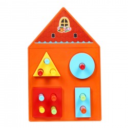 Едукативна детска куќа со геометриски фигури, 1+ год Furkan toys 40402 