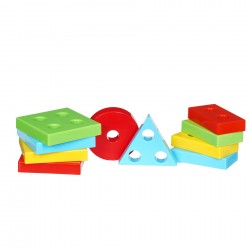 Едукативна детска куќа со геометриски фигури, 1+ год Furkan toys 40404 3