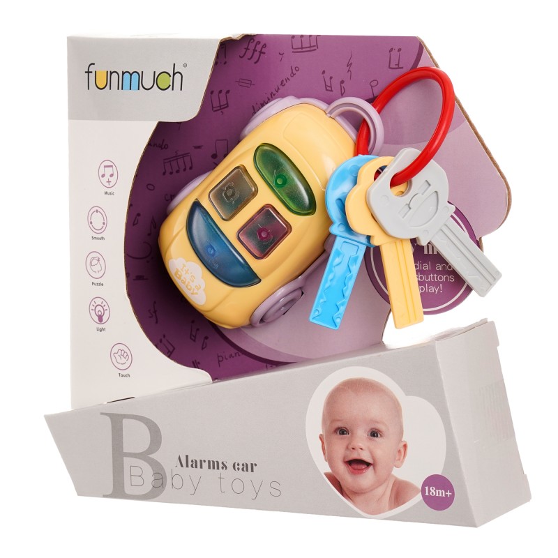 Baby toy car and keys with music and lights GOT