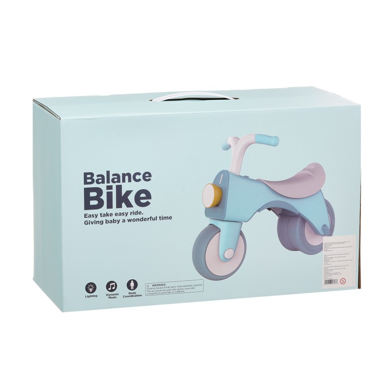 Bicicletă de echilibru pentru copii cu două roți, cu sunet și lumină SNG