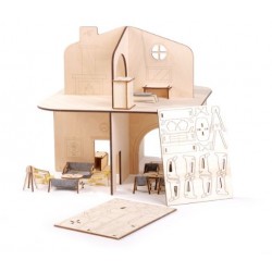 Wooden play house Mamatoyz 40564 