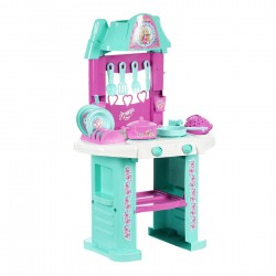 Kitchen for a girl with hot plates and accessories, 4+ years Furkan toys 40570 2