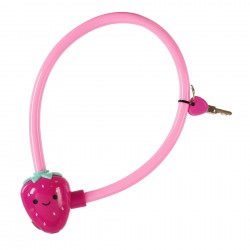Bicycle padlock, pink - strawberry Toi-Toys 40743 