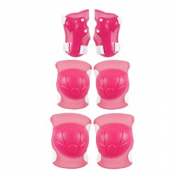 Παιδικό σετ προστατευτικών για γόνατα, αγκώνες και καρπούς, μέγεθος S, μπλε ή ροζ Amaya 40756 