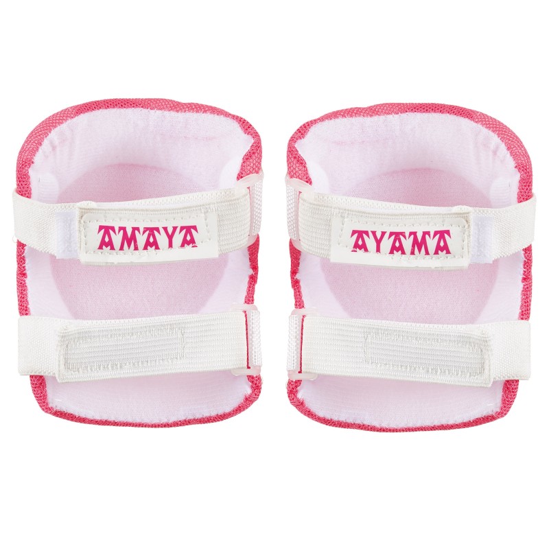 Kinderprotektorenset für Knie, Ellbogen und Handgelenke, Größe S in Blau oder Pink Amaya