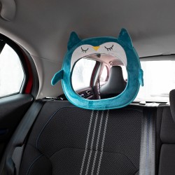 Rear seat mirror with child view, plush owl Feeme 40781 3