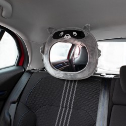 Rear seat mirror with child view, plush raccoon Feeme 40787 3
