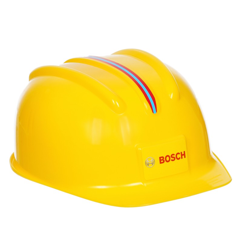 Theo Klein 8537 Bosch Accessories Set I High-quality work gloves, safety goggles, ear protectors and helmet I In Bosch design I Packaging dimensions: 30 cm x 38 cm 10 cm I Toy for children aged 3 years and up BOSCH