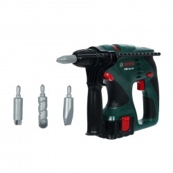 Theo Klein 8450 Bosch Impact Drill I Impact drill with right and left rotation and exchangeable attachments I Dimensions: 29 cm x 15 cm x 4 cm I Toys for children aged 3 and over BOSCH 40895 