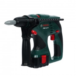Theo Klein 8450 Bosch Impact Drill I Impact drill with right and left rotation and exchangeable attachments I Dimensions: 29 cm x 15 cm x 4 cm I Toys for children aged 3 and over BOSCH 40896 2