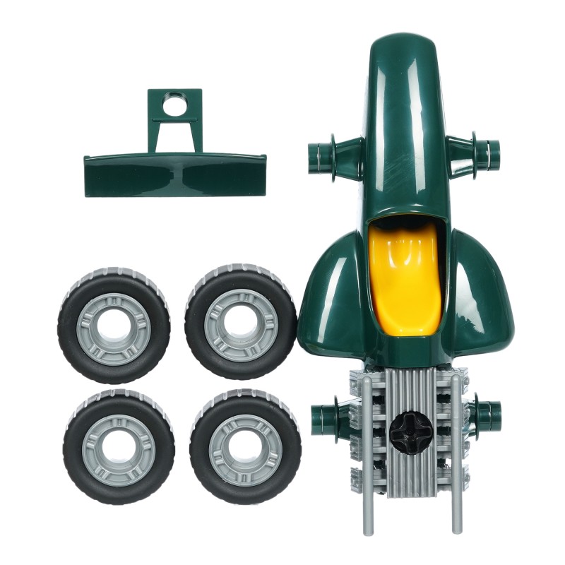 Theo Klein 8395 Werkzeugkoffer-Set Bosch Grand Prix mit Ixolino-Akkuschrauber | Schraubbarer Rennwagen | Maße: 32 cm x 26 cm x 9 cm | Spielzeug für Kinder ab 3 Jahren BOSCH
