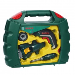 Theo Klein 8395 Bosch Grand Prix Tool Box Set with Ixolino Cordless Screwdriver I Racing car to assemble and disassemble I Dimensions: 32 cm x 26 cm x 9 cm I Toy for children aged 3 years and up BOSCH 40933 