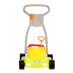 Theo Klein 7617 KLEIN goes BIO lawn mower with removable collection basket | Lawnmower made of bioplastic | Funny rattling sound | Dimensions: 60 cm x 29.5 cm x 50 cm | Toy for children 18 months and older Theo Klein 40978 2