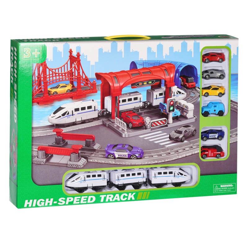 Train set with rails and accessories GOT