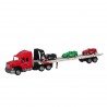 Car transporter with 3 cars - Red