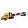 Car transporter with 3 cars - Yellow