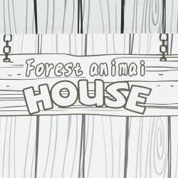 Animal house for assembly and coloring GOT 41218 5