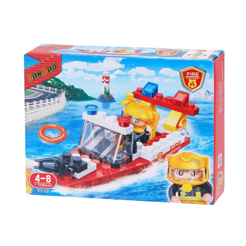 62-teiliger Feuerwehrbootbauer Banbao