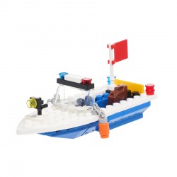 Police boat construction set with 58 parts Banbao 41294 2