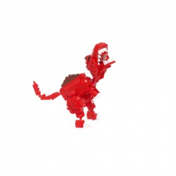 Комплет за конструкција од црвен диносаурус со 159 делови Banbao 41313 3